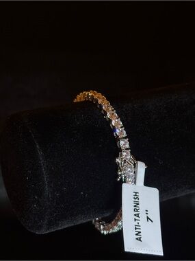 4mm 7” AAAAA CZ Tennis Bracelet | White Gold Filled